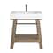 James Martin Vanities Auburn 31.5in Single Sink Console, Weathered Timber w/ Glossy White Mineral Composite Stone Top 165-V31.5-WTB-GW - alternate 1